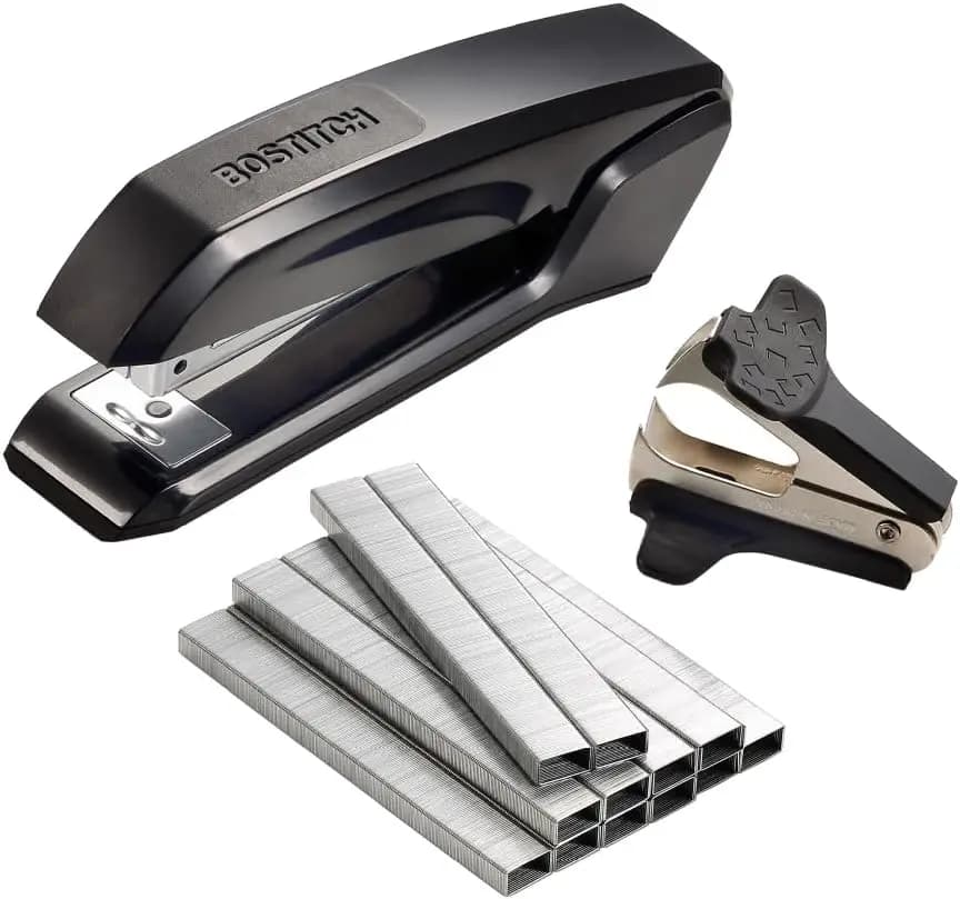3-in-1 Stapler Value Pack, 20 Sheet Capacity, Includes 5000 Staples & Remover, Assorted Colors