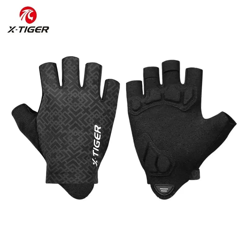 X-TIGER guanti da ciclismo mezze dita uomo donna Shock traspirante MTB guanti da bici Run Fitness Sport equitazione guanti da bicicletta da moto