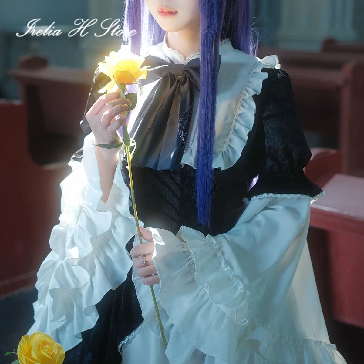 Irelia H Anime Bernkastel When They Cry Bernkastel Cosplay Costume Anime Bernkastel lolita female dress Halloween costume