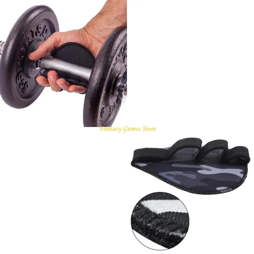 2 pieces of lifting training gloves for bar powerlifting