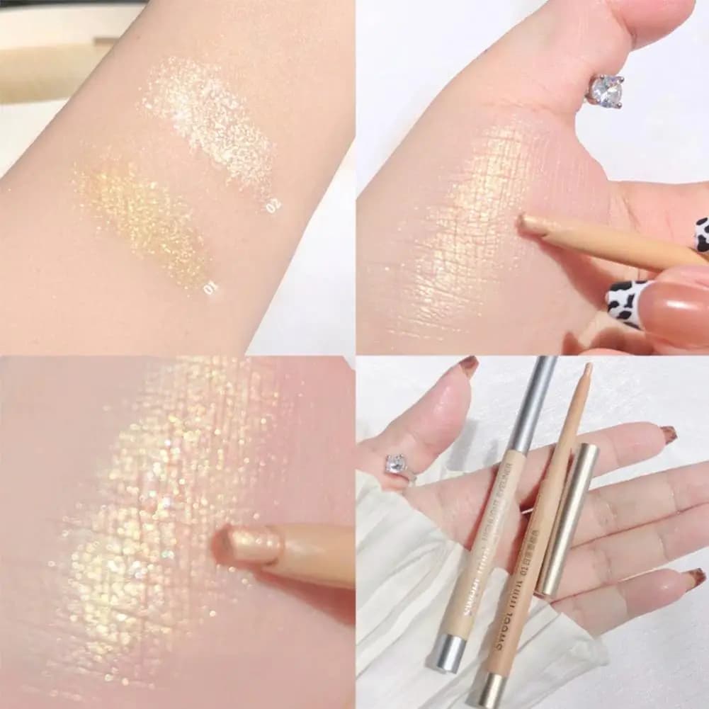 Glittered Umbrella Pencil Effect Diamond, Eyeliner Waterproof Illuminant, Matita Makeup Eyes Silk Effect, Eyeliner