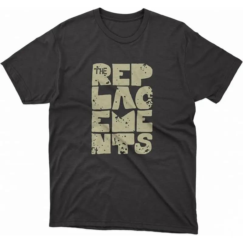 Merry Christmas The Replacements Band 100 T-shirt in cotone a grandezza naturale