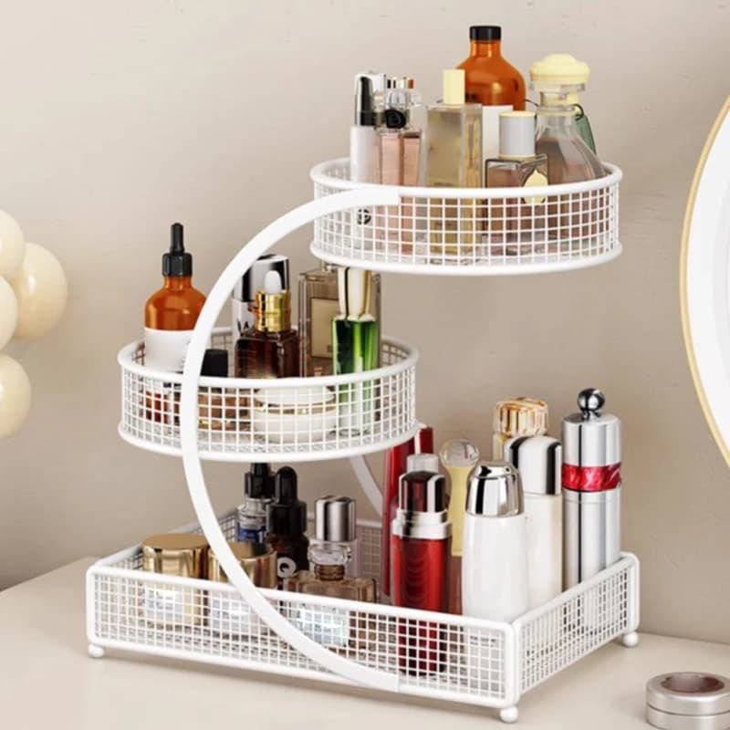 Scaffale multistrato Scaffale per cosmetici Organizzatore da tavolo Cucina Utensili per frutta e verdura Dormitorio Abito Scaffale da tavolo