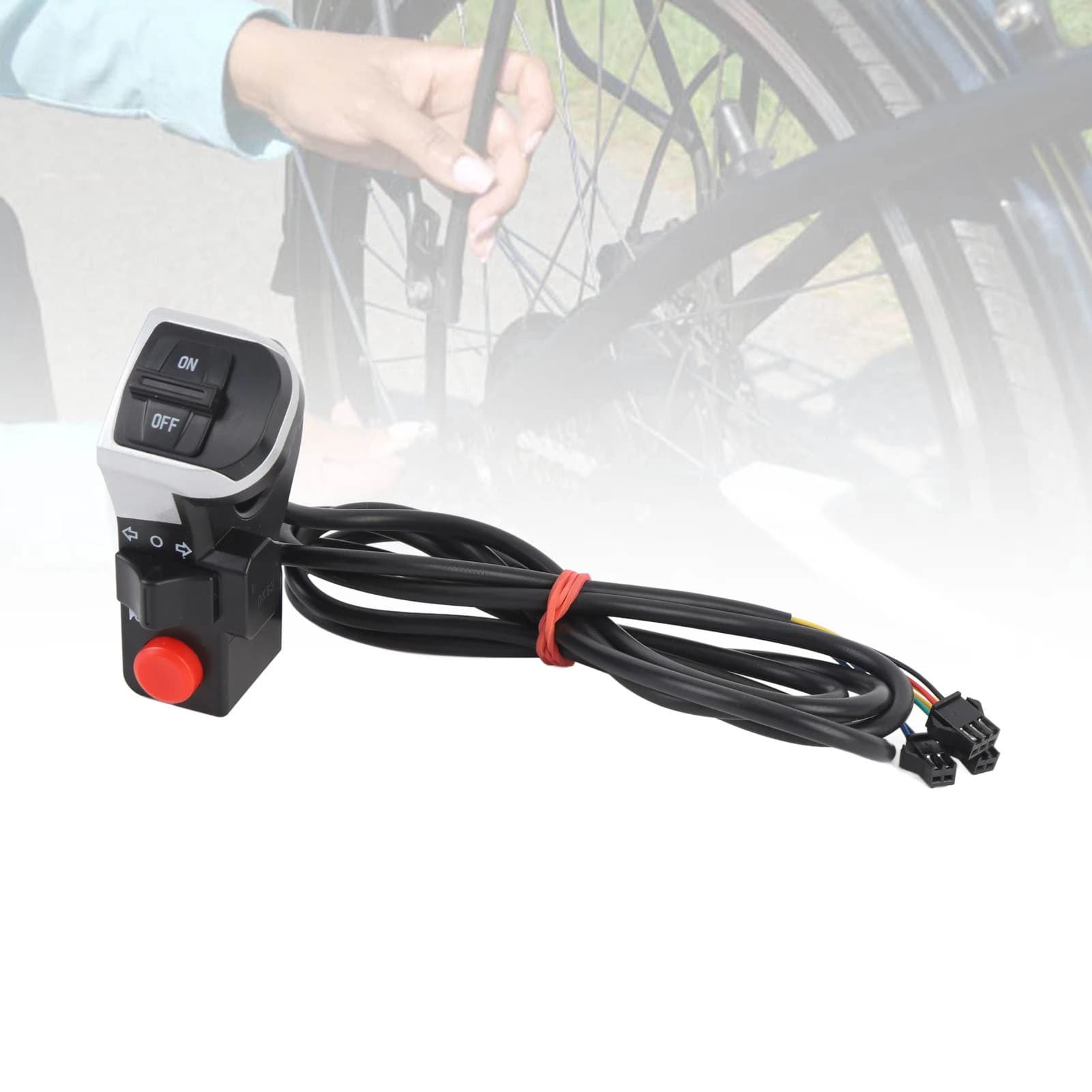 Comando Manubrio Moto Multifunzione Salvaspazio 3 in 1: Luce, Clacson e Indicatore di Direzione per Motocicletta