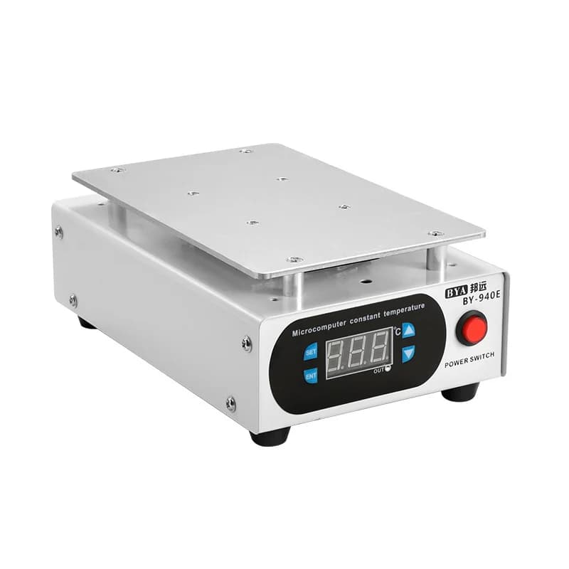 Piastra riscaldante da 450W con display digitale della temperatura, regolazione della temperatura a temperatura costante, piattaforma di preriscaldamento, tavolo per dissaldatura e saldatura