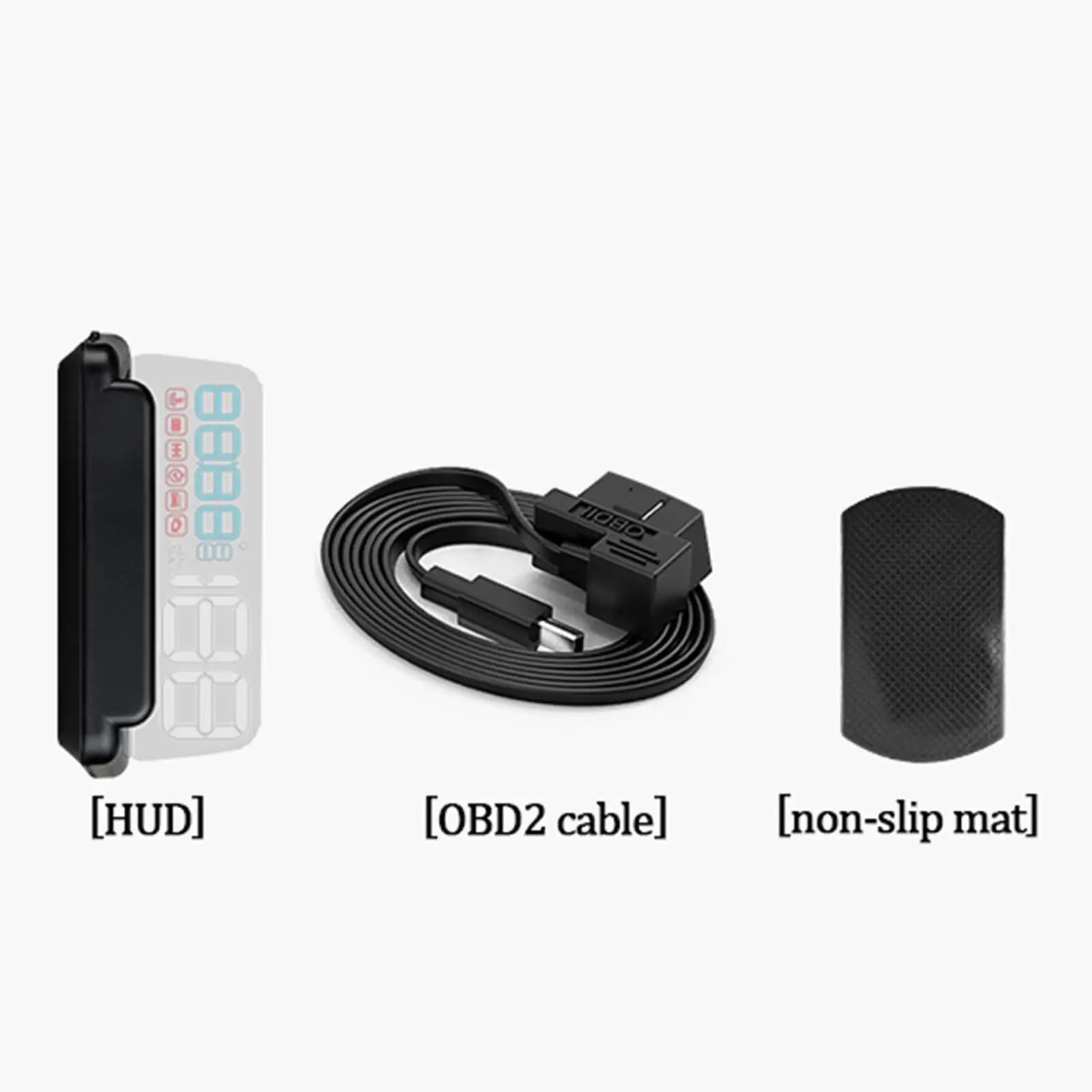 Display HUD per Auto con Allarme Stanchezza, Pannello Trasparente, Proiettore 3D Intelligente sul Parabrezza, Compatibile con Tutte le Auto con OBD2