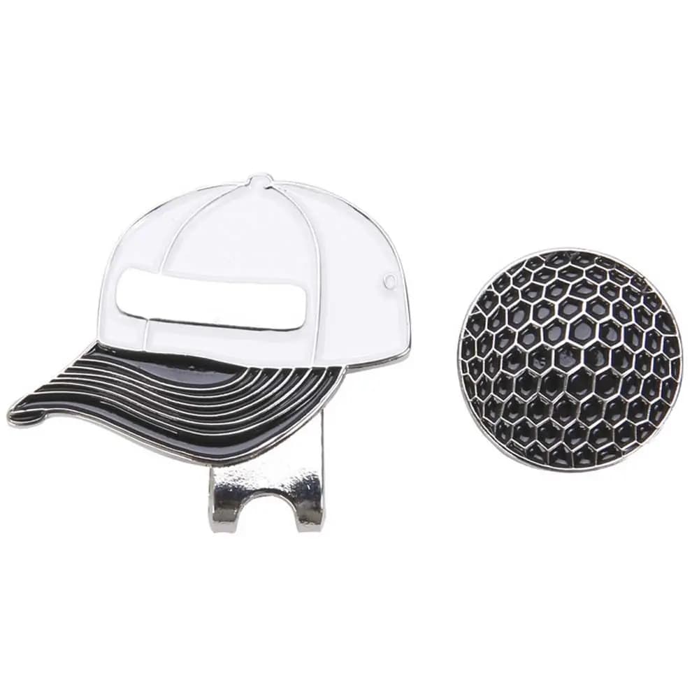 Accessori per l'allenamento del golf: Marcatore magnetico per la posizione della palla, Marcatore da golf per cappello, Clip da golf per cappello, Allineamento per il putting