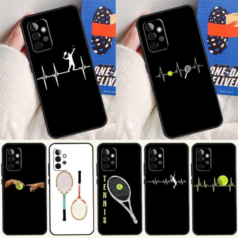 Custodia per racchette da tennis per Samsung Galaxy A22 A16 A33 A36 A56 A26 A15 A55 A53 A35 A32 A52 A54 A34 A14 A05 A06