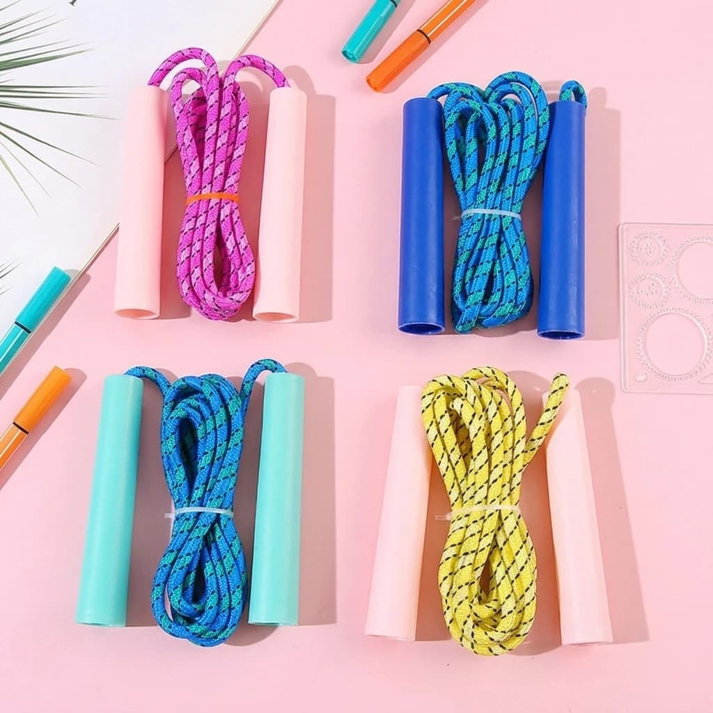 Preschoolers Jump Rope School Fitness Equipment Adjustable Plastic Skipping Rope for Kids Elementary Sport Toy Durable
