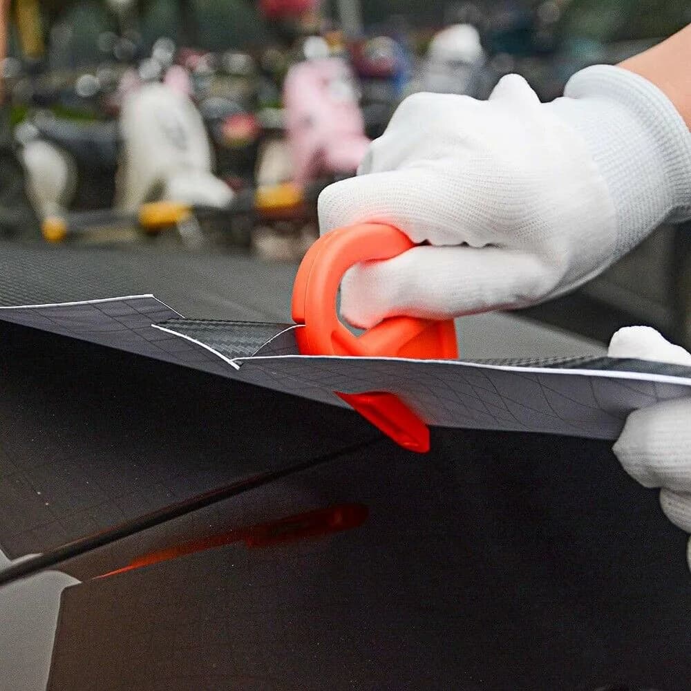 Set Completo di Strumenti per Wrapping Auto: Raschietto in Feltro, Raschietto in Lana e Taglierina per Vinile – Ideale per Professionisti ed Appassionati