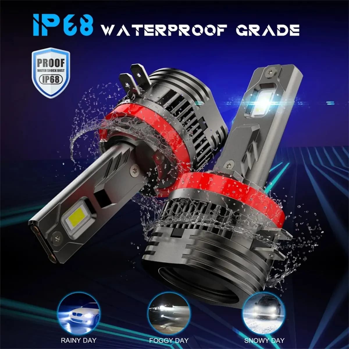 Lampadina per fari a LED H11B per Ford Fiesta Kia Hyundai Plug and Play principale nella luce dell'auto