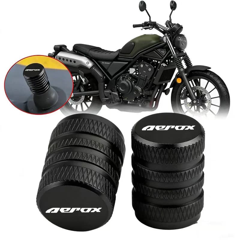 For YAMAHA AEROX 125 155 AEROX155 AEROX125 Universal Motorcycle CNC Aluminum Accessories Wheel Tire Valve Port Stem Cap Cover