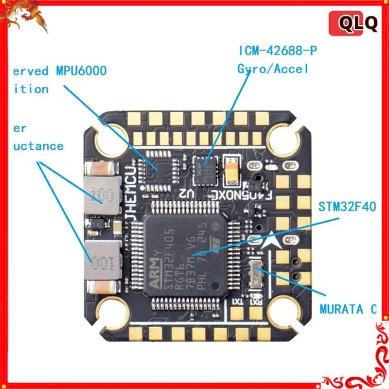 JHEMCU F405 NOXE V2 405 Controllore di volo FPV Drone Quadcopter 20*20MM Distanza del foro Parti e accessori giocattolo di controllo remoto