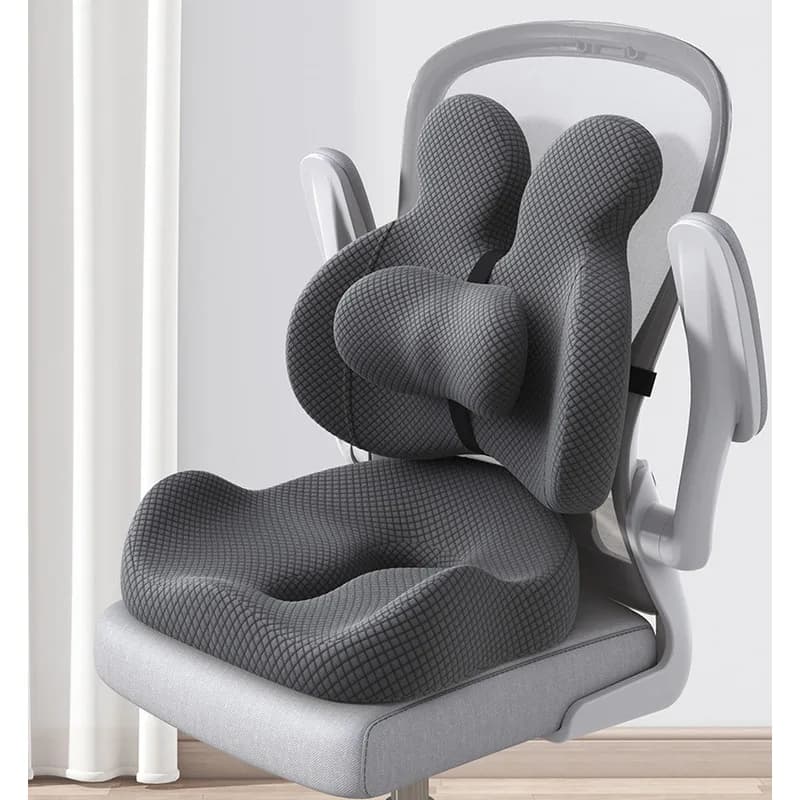 Cuscino da ufficio Sedia Seduta Cuscino di supporto per la vita Schienale del sedile Memoria ergonomica Cotone Emorroidi Artefatto Cuscino per il culo degli studenti