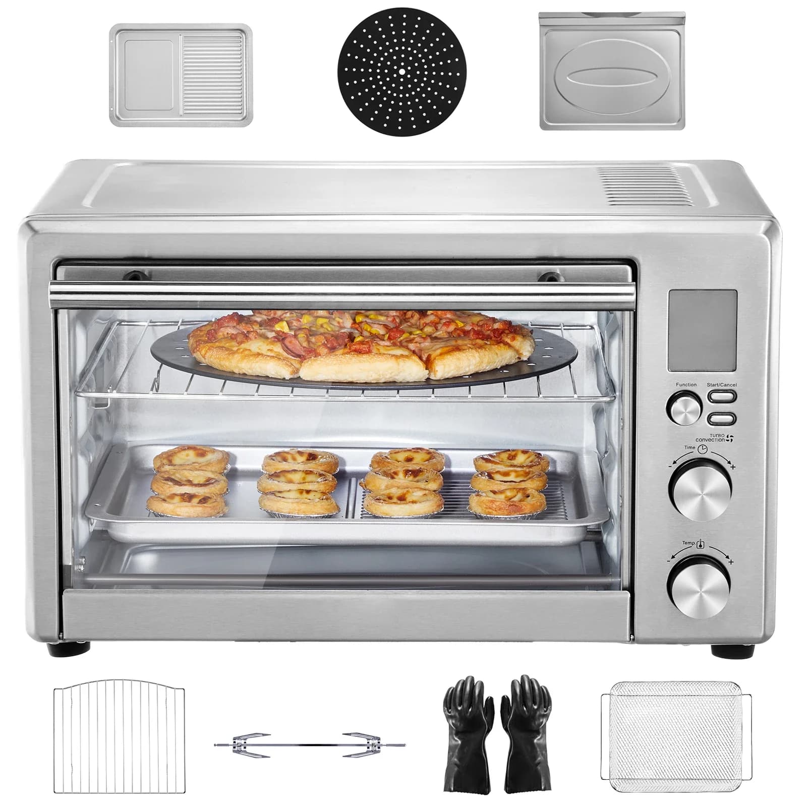 Air Fryer 13-IN-1 Toaster Oven Convection oven 29.6 Qt Ovens for 2-tier toasters Base for domestic and commercial use