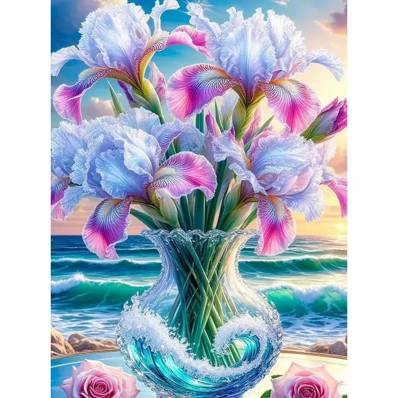 GATYZTORY Vase Paint By Numbers Home Decor Decorative Paintings Landscape Easy Acrylic on Canvas DIY Paint With Numbers