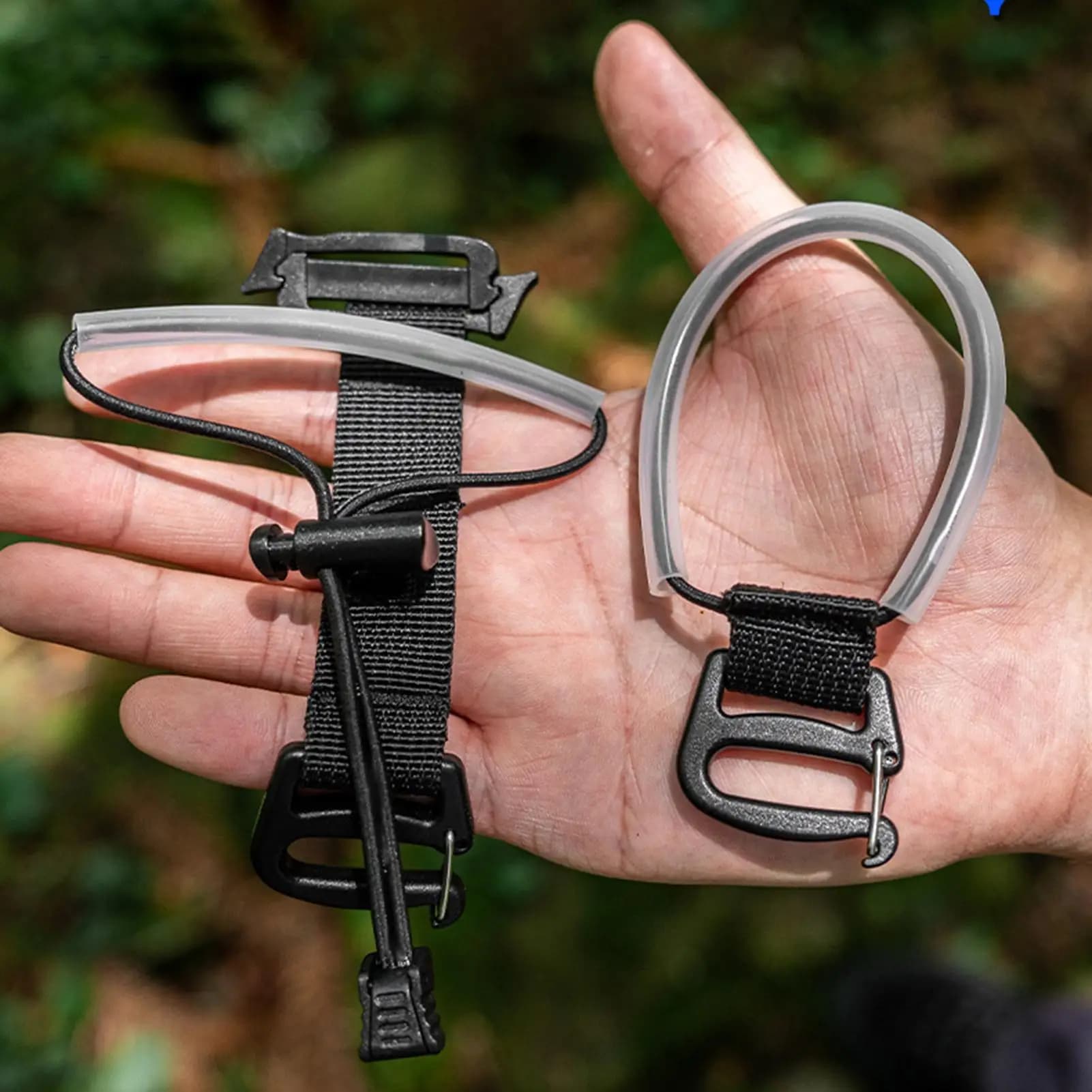 1PC Trekking Pole Carrier No Disassembly Trekking Pole Fixing Strap, Backpack Trekking Pole Holder Outdoor Hiking Accessory