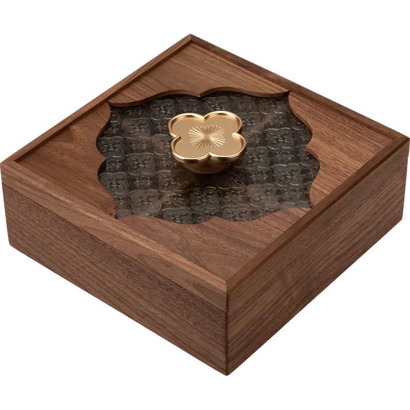 Tavolino da salotto per uso domestico, piatto di frutta secca in legno, piatto di noci di fascia alta di lusso leggero, squisito di fascia alta