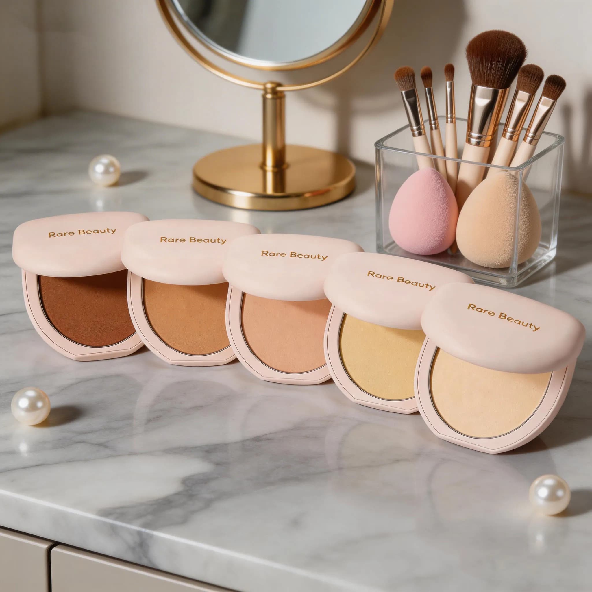 RARE BEAUTY Stick Contorno Viso e Bronzer, Illuminante Viso, Stick Illuminante Scintillante, Blush in Stick, Correttore in Polvere - Bestseller