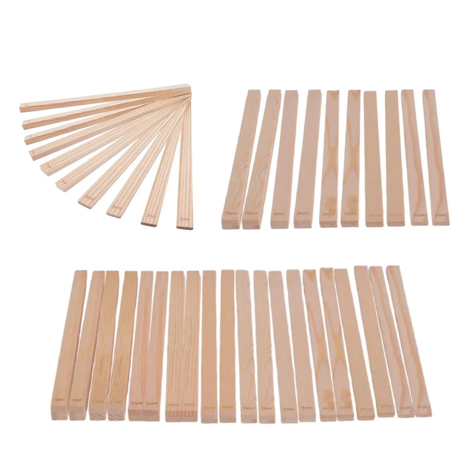 Misurare le strisce di pasta rullo di fango strumento da cucina per lo spessore della pasta torte pasticceria per Pizza cottura portatile guide per mattarello in legno