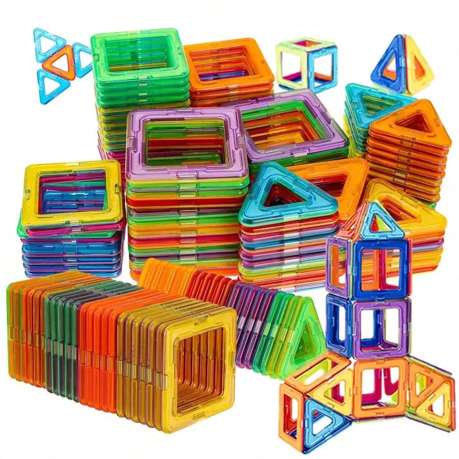 Mattoncini magnetici, giocattoli STEM, blocchi da costruzione 3D per bambini piccoli, gioco educativo