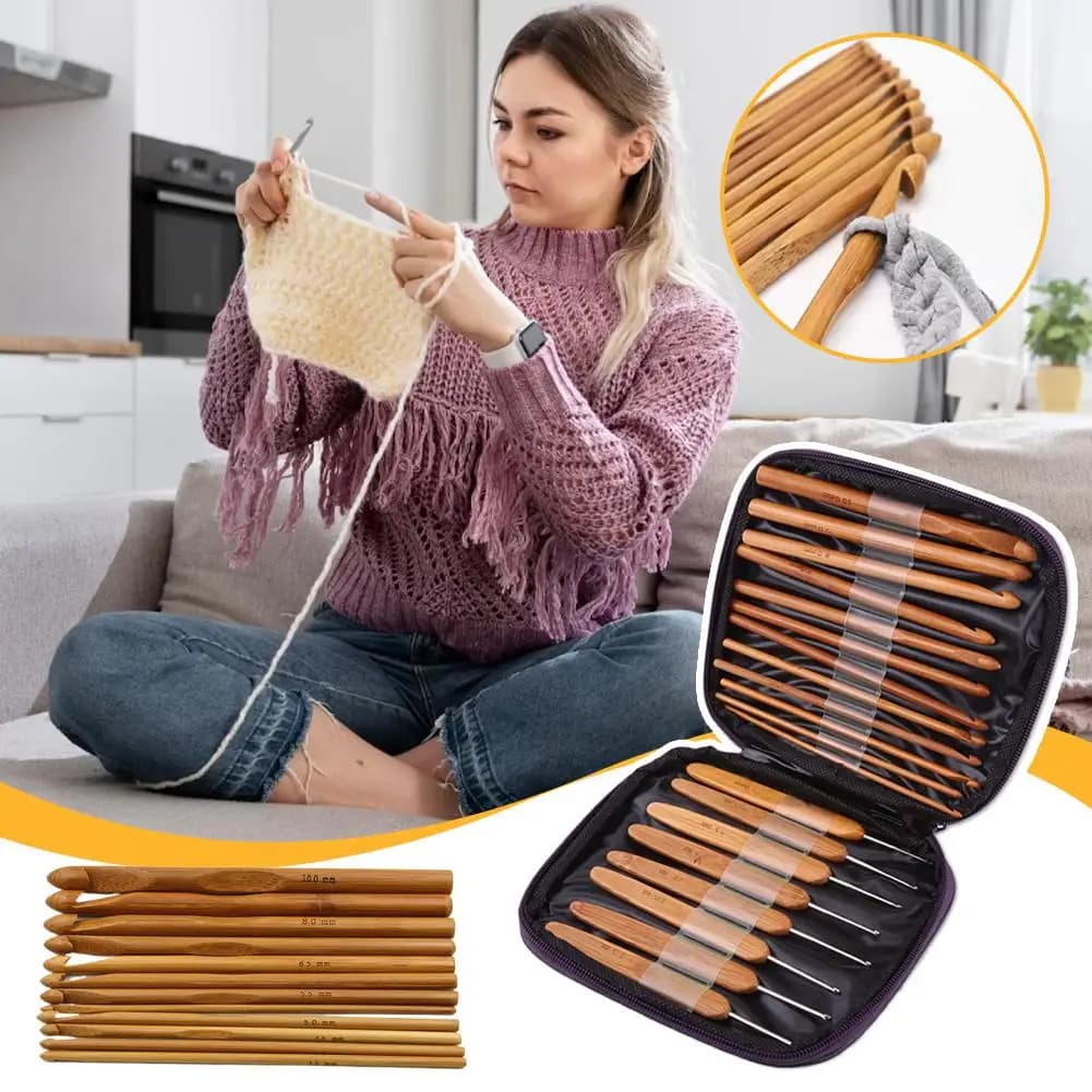 Set di uncinetti all-in-one per lavori a maglia e uncinetto - Strumenti essenziali per il fai da te