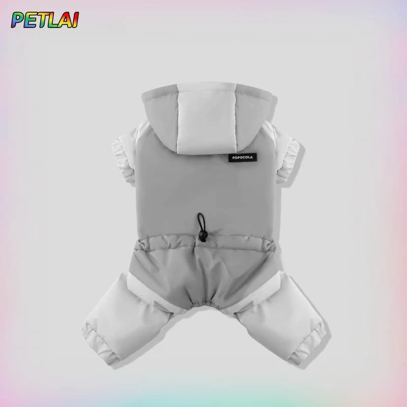 Giacca con imbracatura in cotone a quattro zampe per cani e impermeabile in inverno, conservazione del calore, piumino per animali domestici, nuovo stile invernale di design
