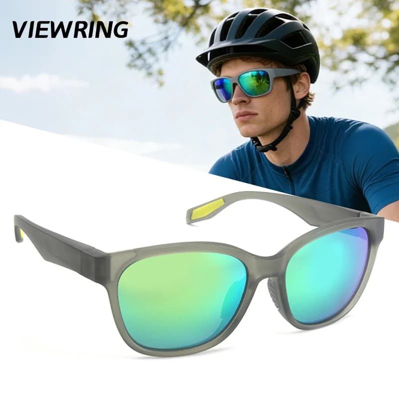 Occhiali da sole polarizzati MJYIWANG per ciclismo all'aperto, protezione UV400, resistenti agli urti, occhiali sportivi professionali per corsa.