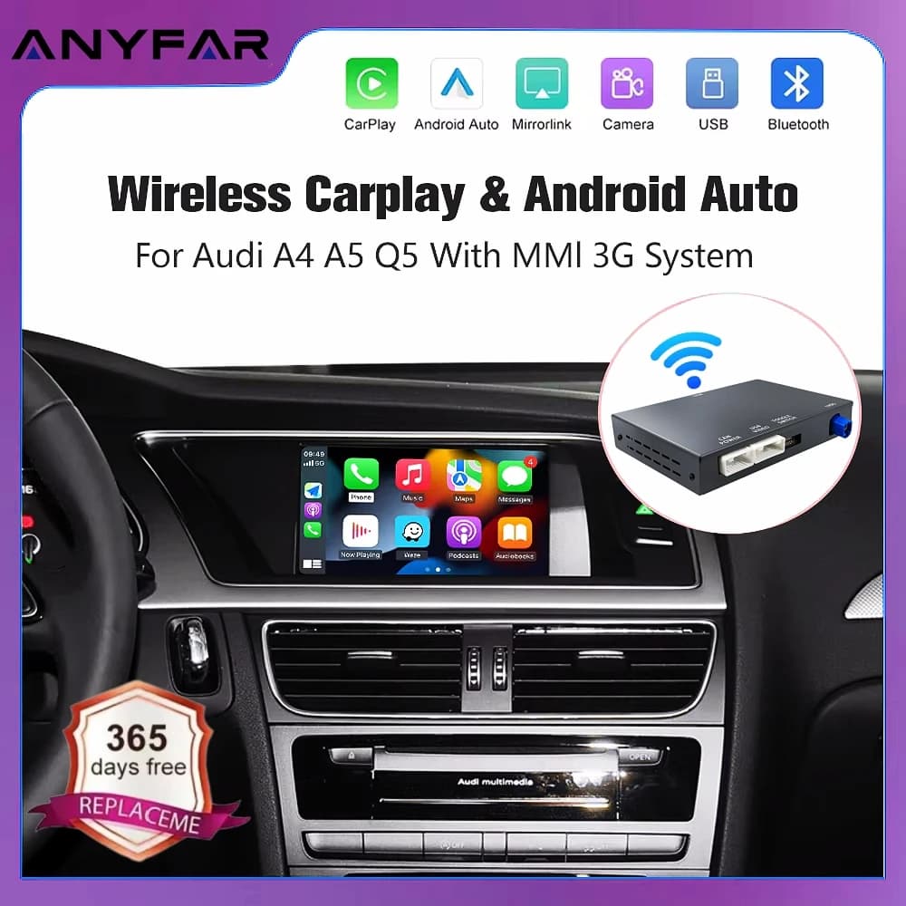 Wireless CarPlay Per Audi A4 A5 2008-2016 Q5 2010-2018 Android Auto Mirror Link AirPlay di Navigazione Multimediale Accessori