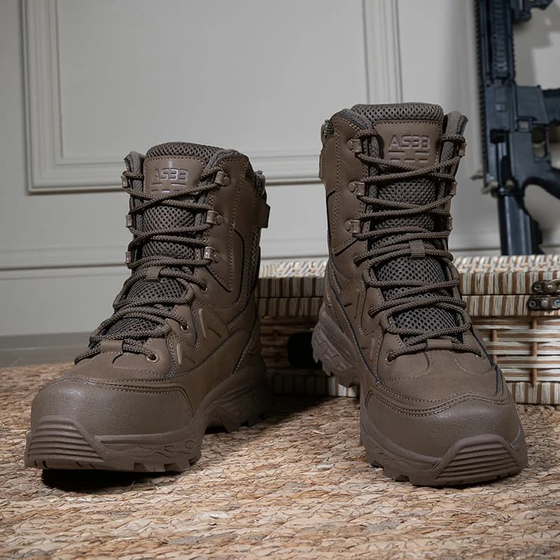 High Quality Men Outdoor Waterproof Hiking Shoes Non-slip Tactical Boots Field Combat Training Shoes Off-road Adventure Sneakers