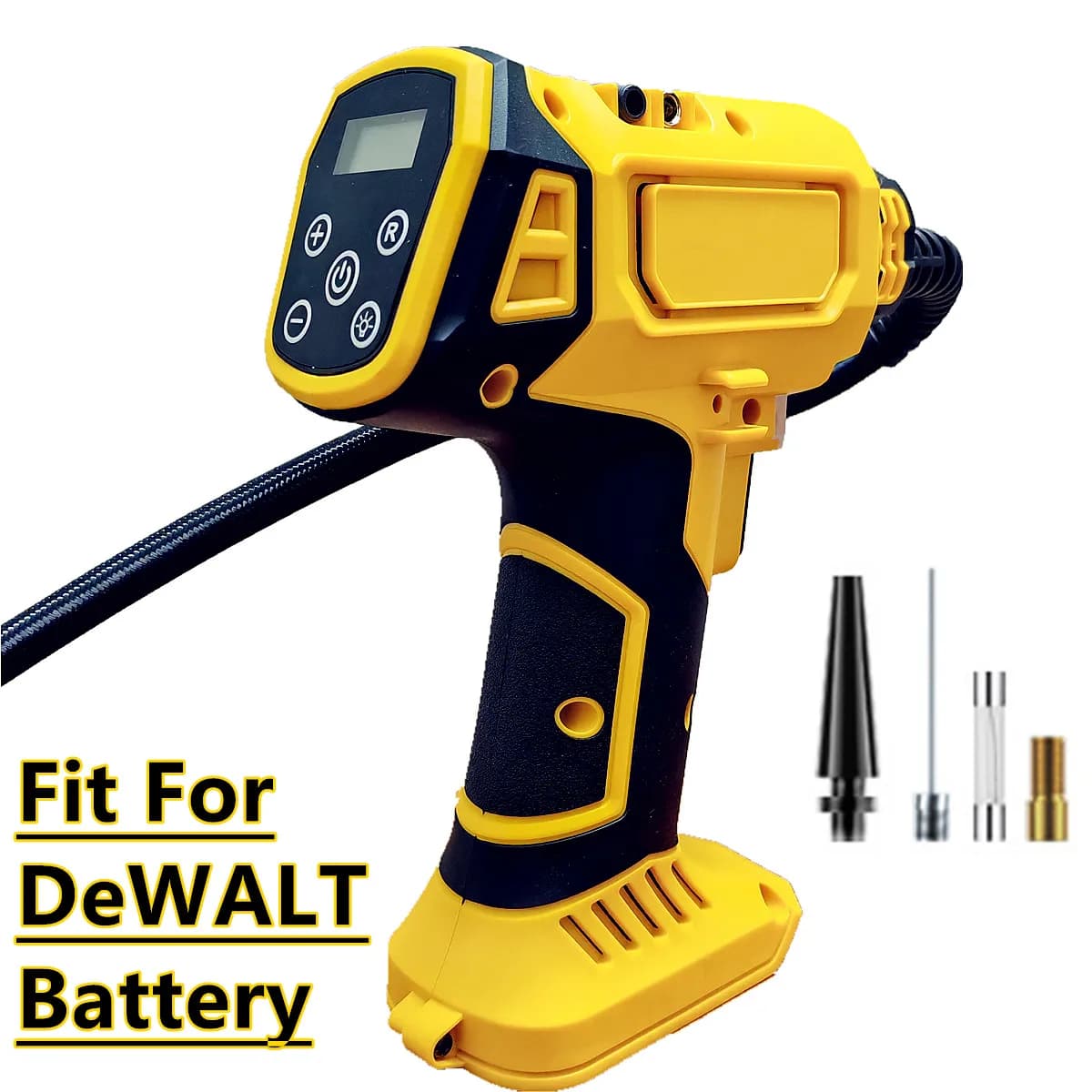 Misura per la pompa elettrica senza fili del gonfiatore automatico della gomma del compressore d'aria della batteria di DeWALT con il manometro digitale per la bici dell'automobile