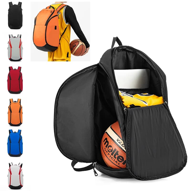 Dry Wet Separation Sports Backpack, Large Capacity Portable Basketball Football Volleyball Outdoor Training Bag