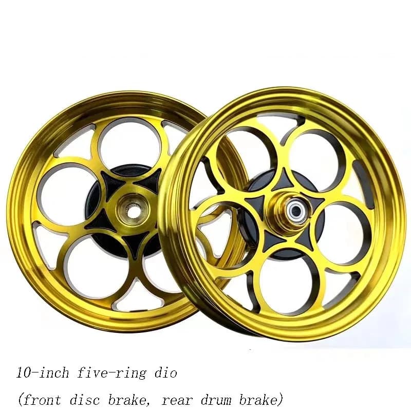 Per Honda DIO ruote a cinque anelli Ruote anteriori posteriori in lega per DIO50 AF17 AF18 AF25 AF27 AF28 Z4 ZX AF34 AF35 AF56