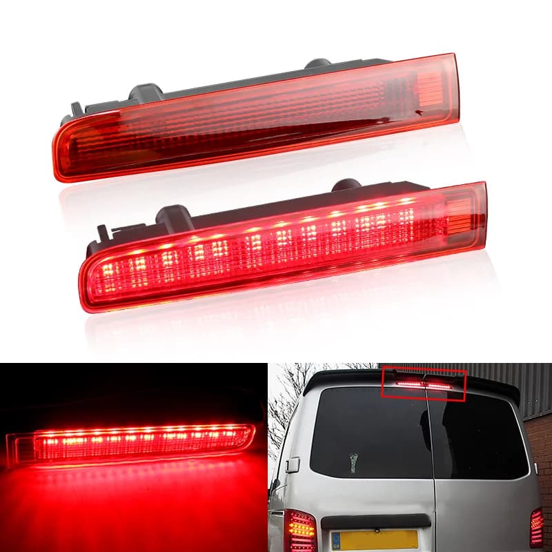 2PCS per VW T5 T6 Eurovan/Multivan/Caravelle/Transporter Porta del Granello LED di Alto Livello 3a Luce Freno Posteriore Segnale di Arresto Lampada di Coda Rossa