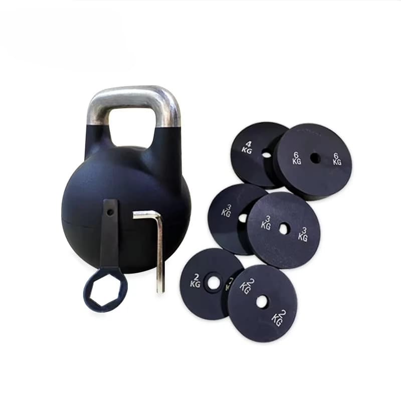 Set di Kettlebell Regolabili da 32kg per Competizione, Attrezzatura da Palestra di Produzione Industriale