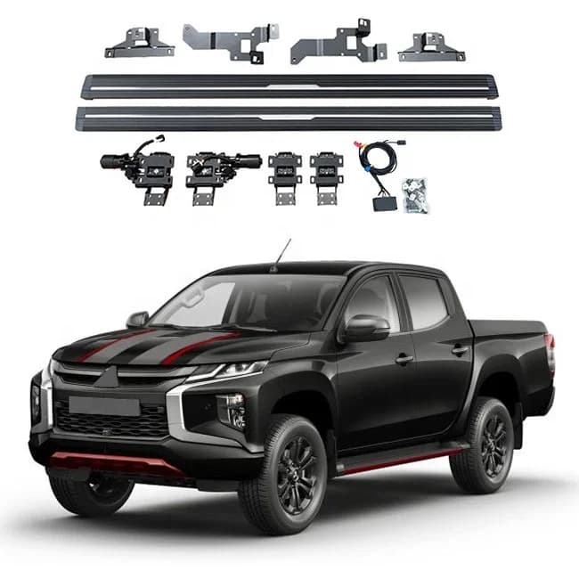 Exterior Accessories 4x4 Electric Side Step For Mitsubishi Pickup TRITON L200 Running Boards MAGNET DOOR Step