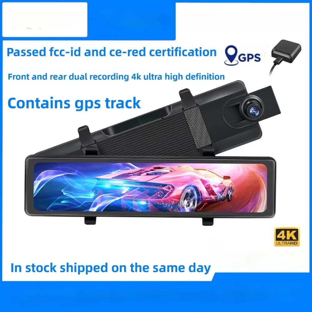 K11 Timone destro giapponese 12 "registratore di guida multimediale in streaming ad alta definizione 4k doppio registratore anteriore + posteriore GPS DVR/Camera per cruscotto