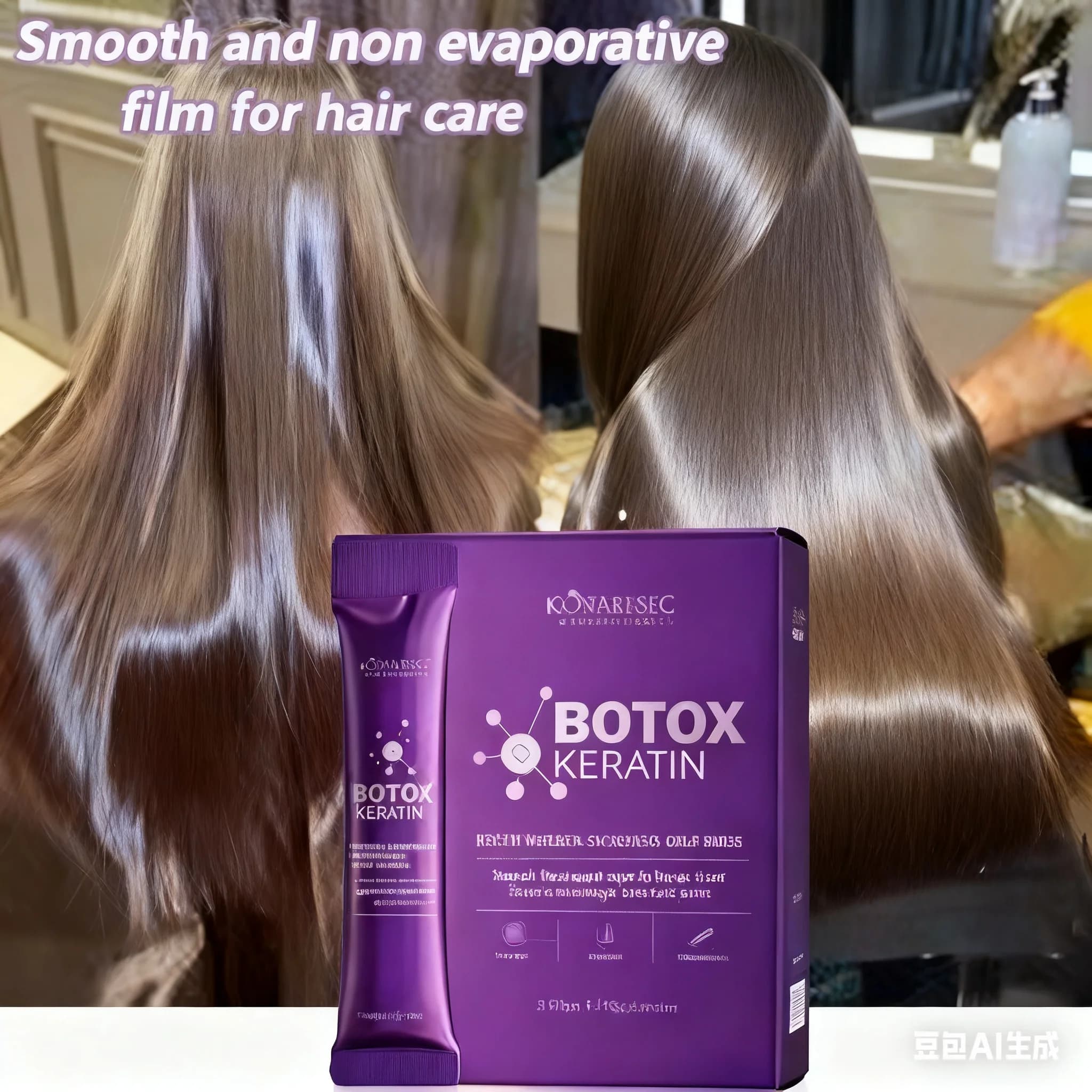 Maschera per Capelli alla Cheratina Riparazione in 5 Secondi Capelli Danneggiati e Crespi Morbidi Lisci Lucenti Nutrizione Idratazione Profonda Cura dei Capelli