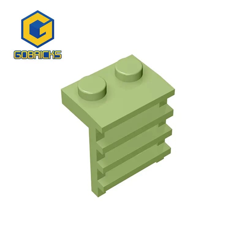 Gobricks 10PCS illuminates bricks 1 x2x2-1x2 plate scale compatible with 4175 blocks of toys for children building blocks particles