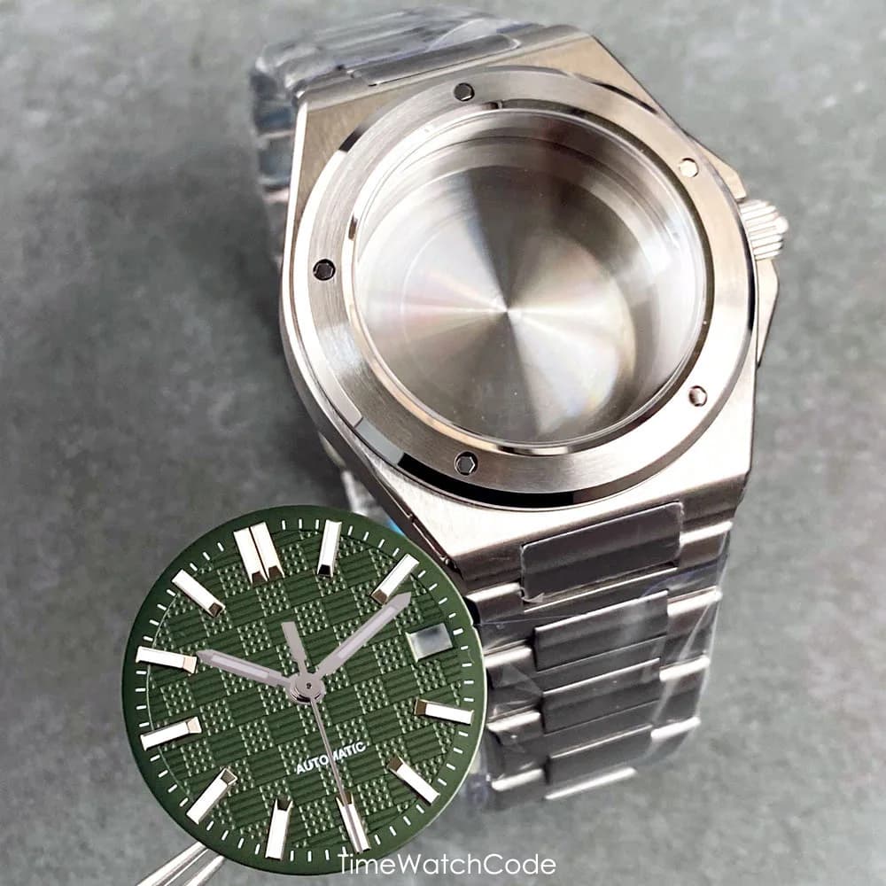 NH35A Ingenieur Series 40mm watch case for NH34 NH36 NH38 ETA2824 PT5000 SW200 for men's automatic watch 200m Waterproof sapphire