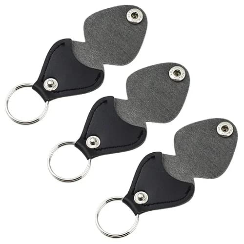 Portachiavi in pelle PU Porta plettri per chitarra Portachiavi Plettri Custodia per borsa Forniture Accessori per chitarra