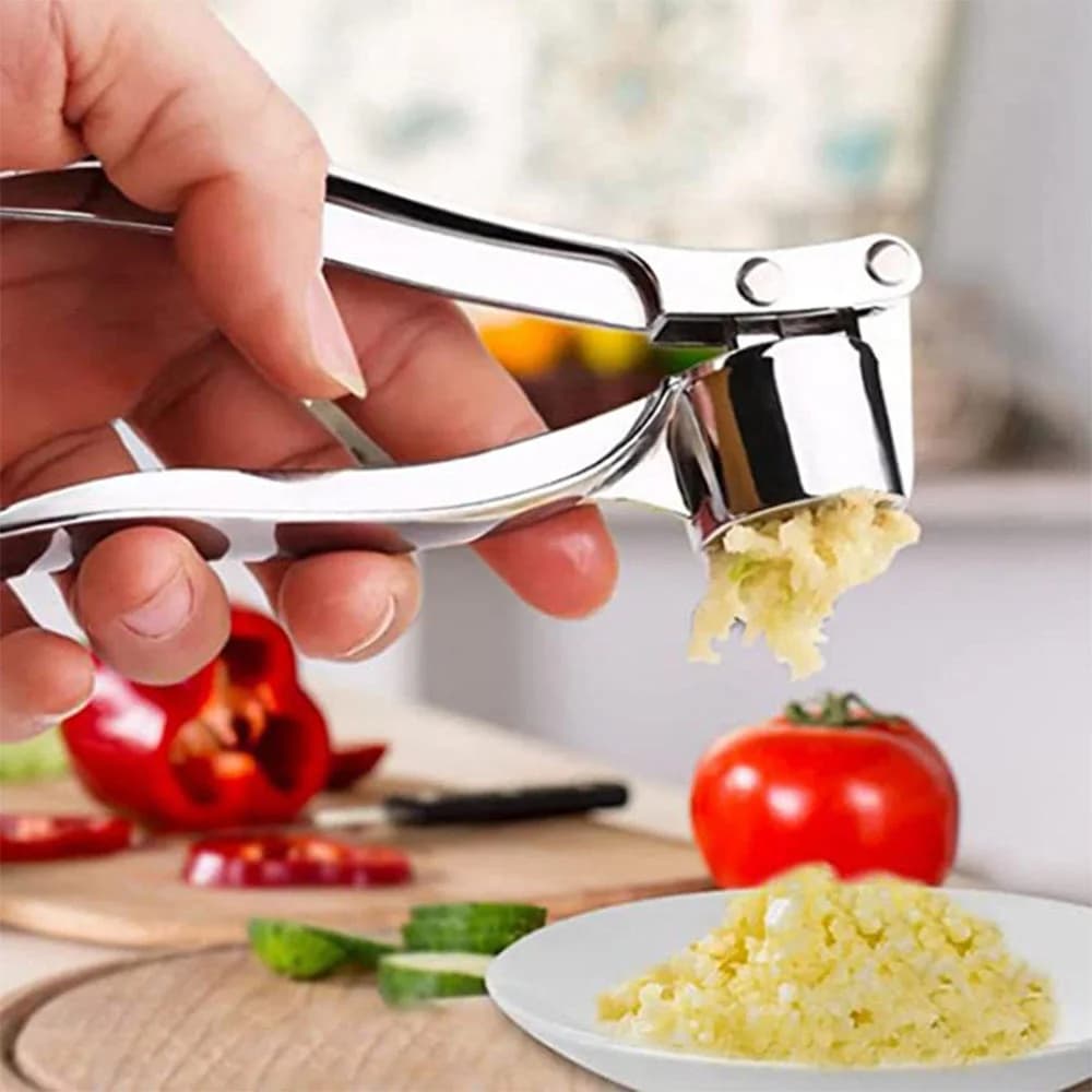 Stainless Steel Squeezer, Garlic Skewer, Kitchen Manual Tools for Grinding, Kitchen Accessories