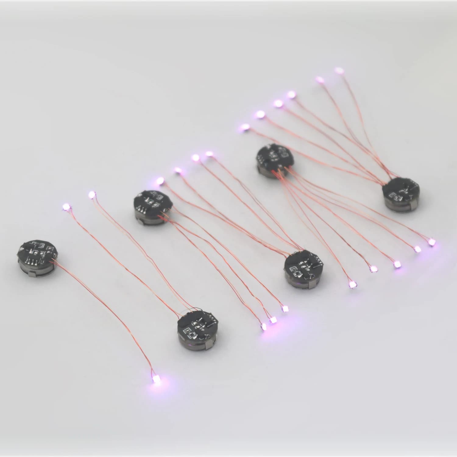 Lampada di controllo magnetico Cablata 5 cm Led Magnetron Light Modello con batteria Fai da te Auto Giocattoli Illuminazione Creazione di materiali Diorama Gunda Robot