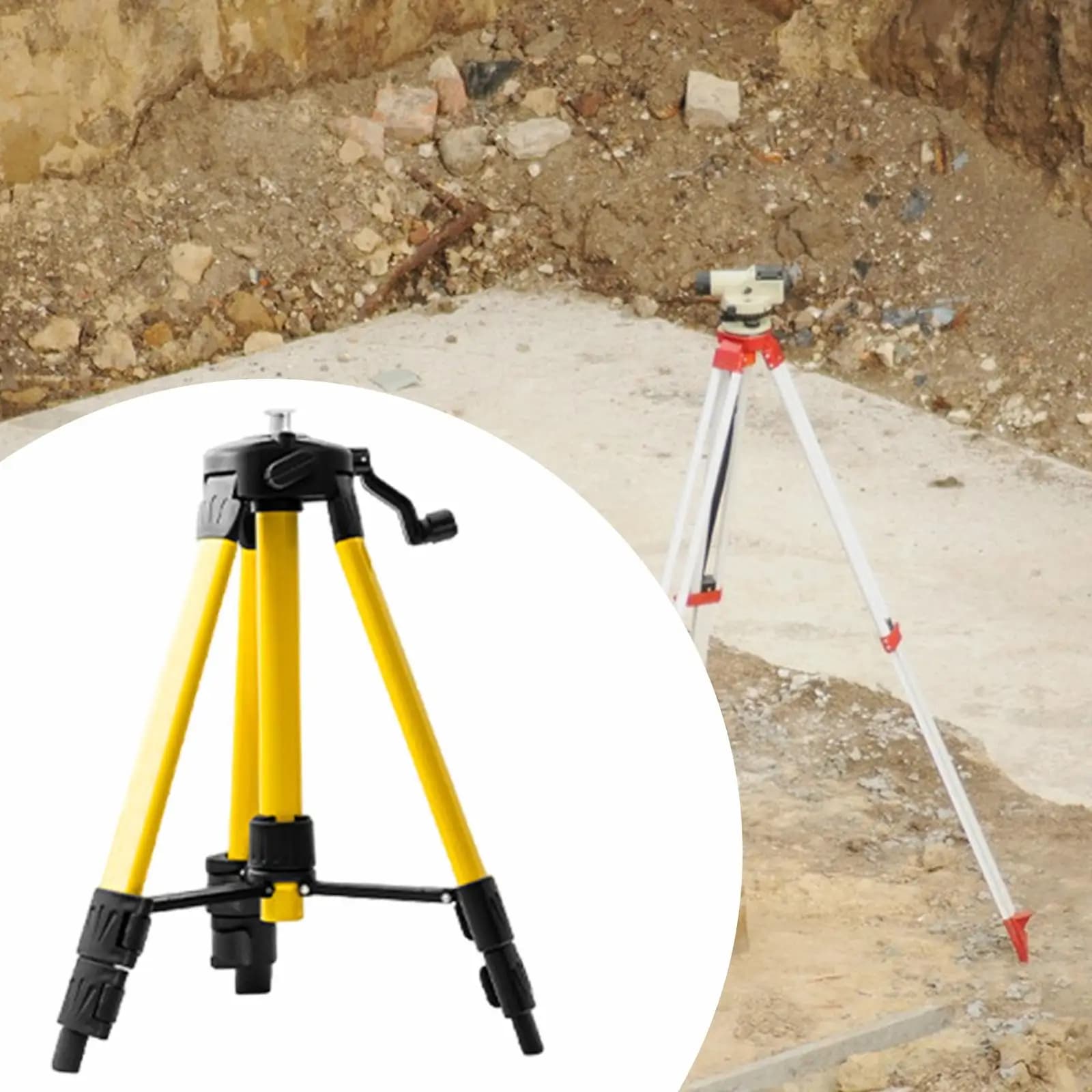 Supporto per treppiede di livello Staffa di livellamento per linea di livello telescopica Treppiede telescopico