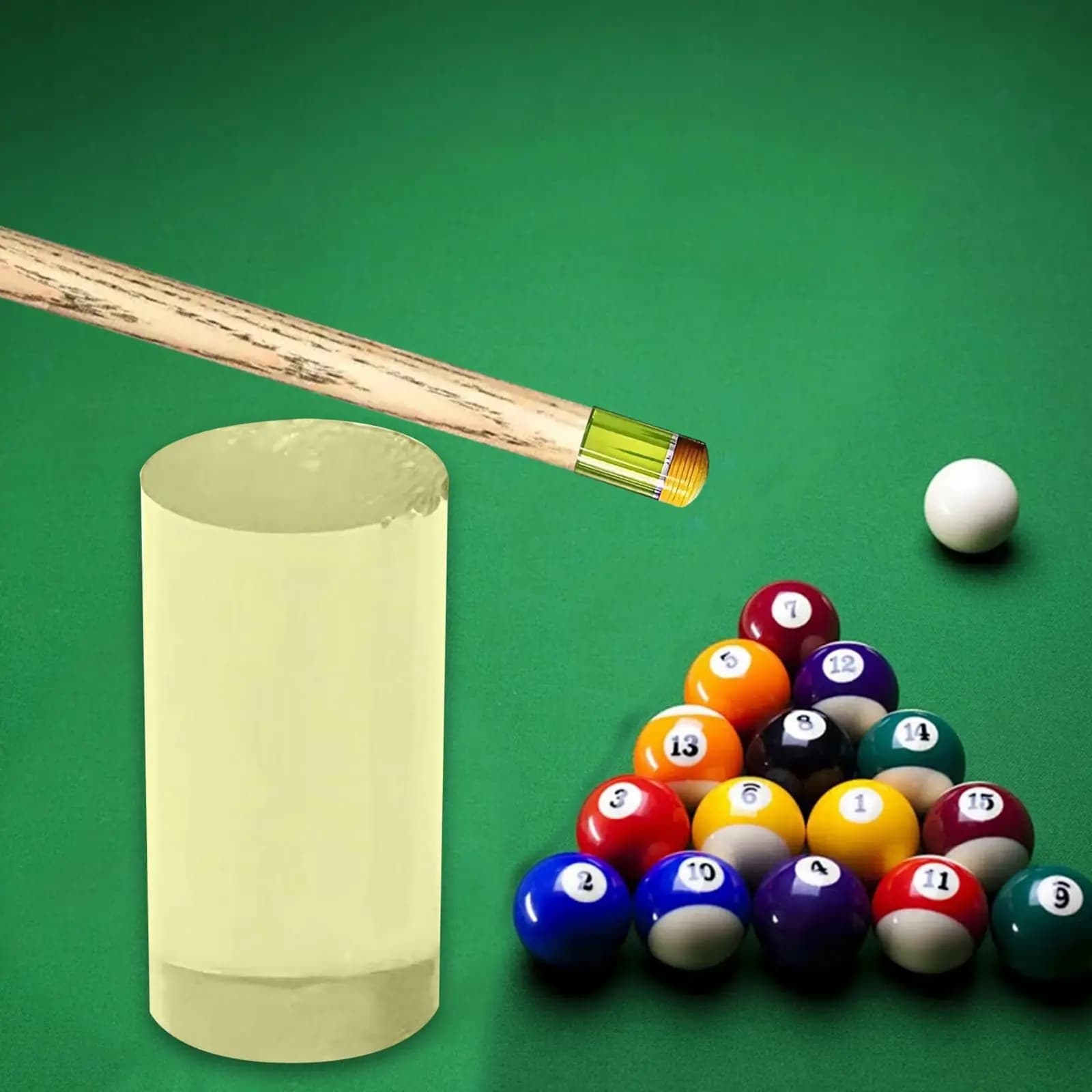 Billiard Cue Ferrule Tube Acrylic Sturdy Unfinished Tip Sleeve Repair Supplies for Pool Stick Service