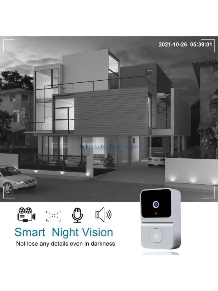 Video Doorbell Voice Night Camera Door Bells WiFi Alarm Doorbell
