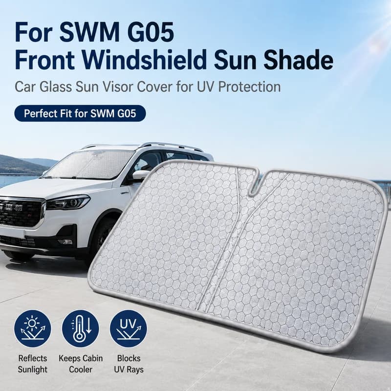 For SWM G05 Front Windshield Sun Shade, Car Glass Sun Visor Cover for UV Protection