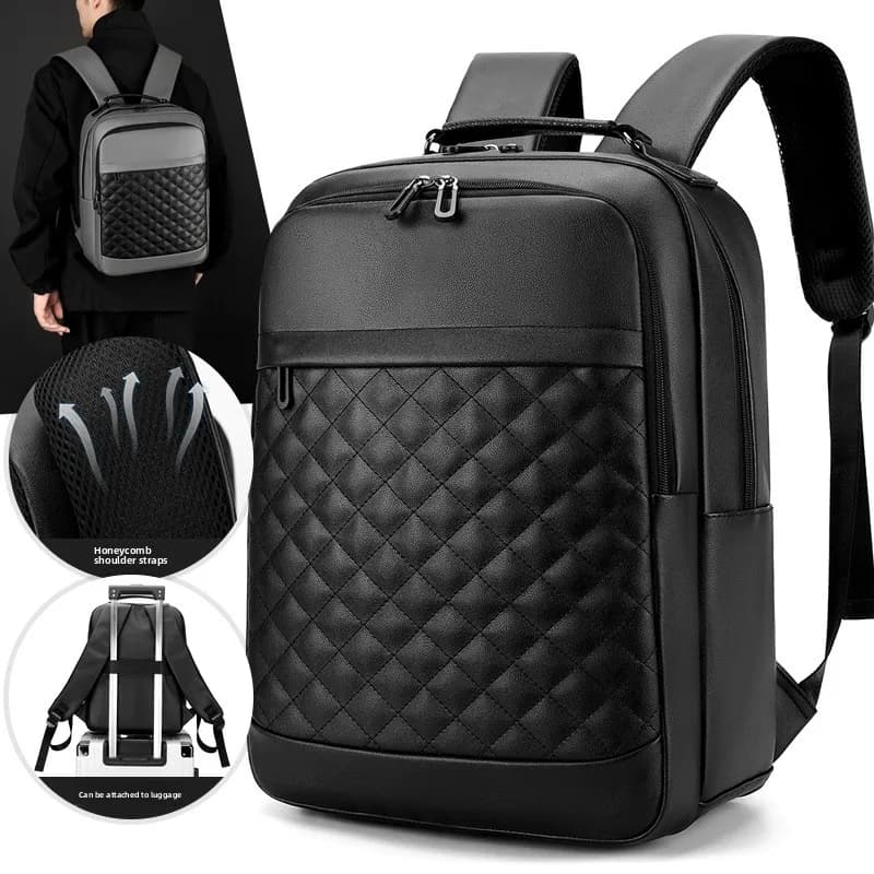 Business backpack, men's waterproof backpack, fashionable and multi-functional computer backpack, school bag, gift for college s