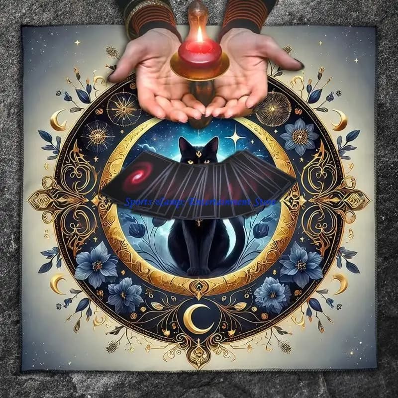 G7nf gatti tarocchi floreali tovaglia divinazioni tavolo tavolo stoffa astrologia astrologia stregoneria decorazione stoffa