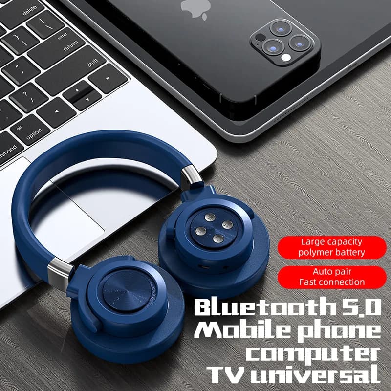 Macaron Headphones Wireless Bluetooth Headphones for Kids Play Headphones with Stereo Microphone Gamer Girl Gift for Mobile Tablet PC